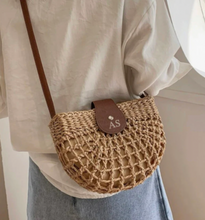Load image into Gallery viewer, Shoulder Straw Bag- Sydney