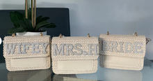 Load image into Gallery viewer, Patch Bridal Pearl Bag- LILAS