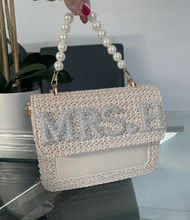 Load image into Gallery viewer, Patch Bridal Pearl Bag- LILAS