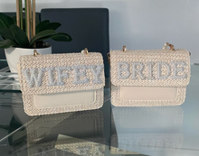 Load image into Gallery viewer, Patch Bridal Pearl Bag- LILAS