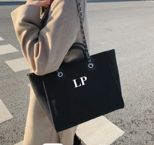 Load image into Gallery viewer, Black Large Bag and Medium Bag SET - Liz and Ange
