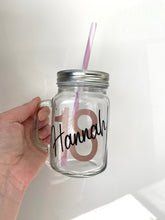 Load image into Gallery viewer, Mason Jars with Straws