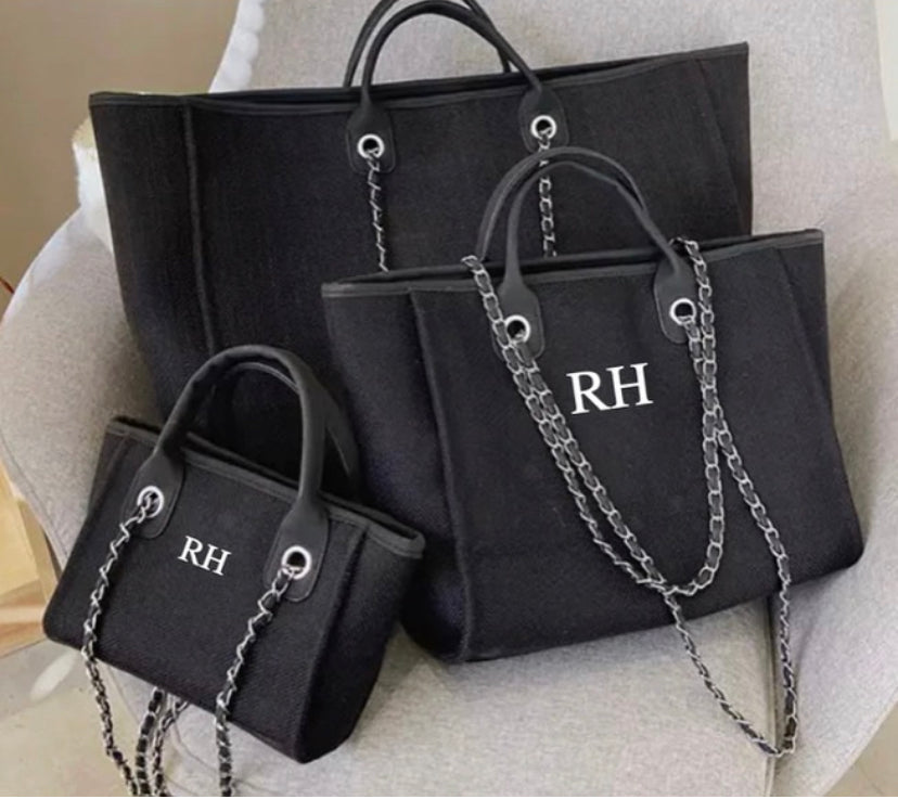 Black Large Bag, Medium and Mini Bag SET - Liz, Ange and Mags ...
