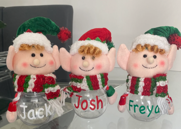 Personalised Elf Sweetie Jar