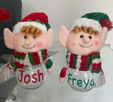 Load image into Gallery viewer, Personalised Elf Sweetie Jar
