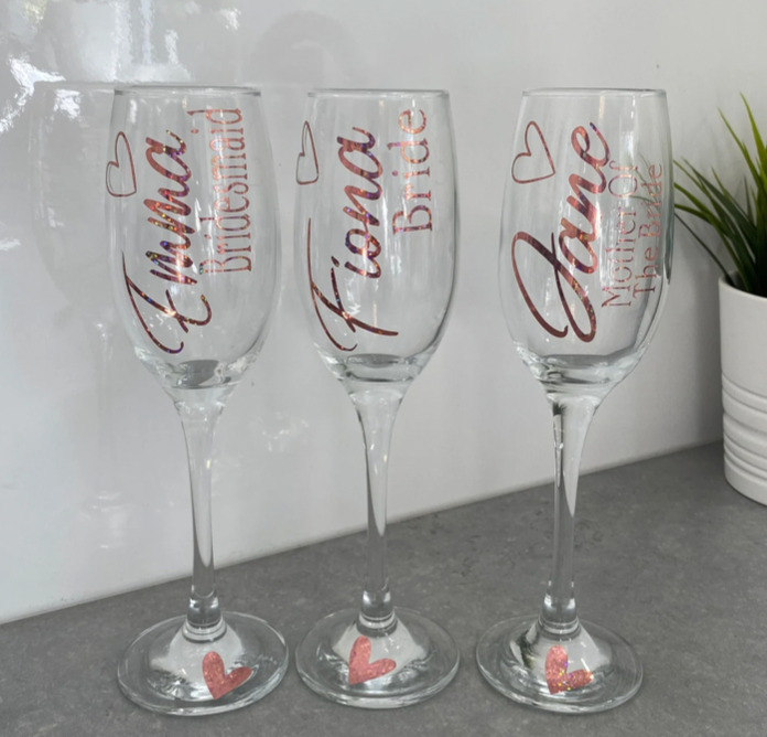 Bridal Party Champagne/Prosecco Flutes