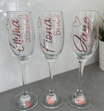 Load image into Gallery viewer, Bridal Party Champagne/Prosecco Flutes
