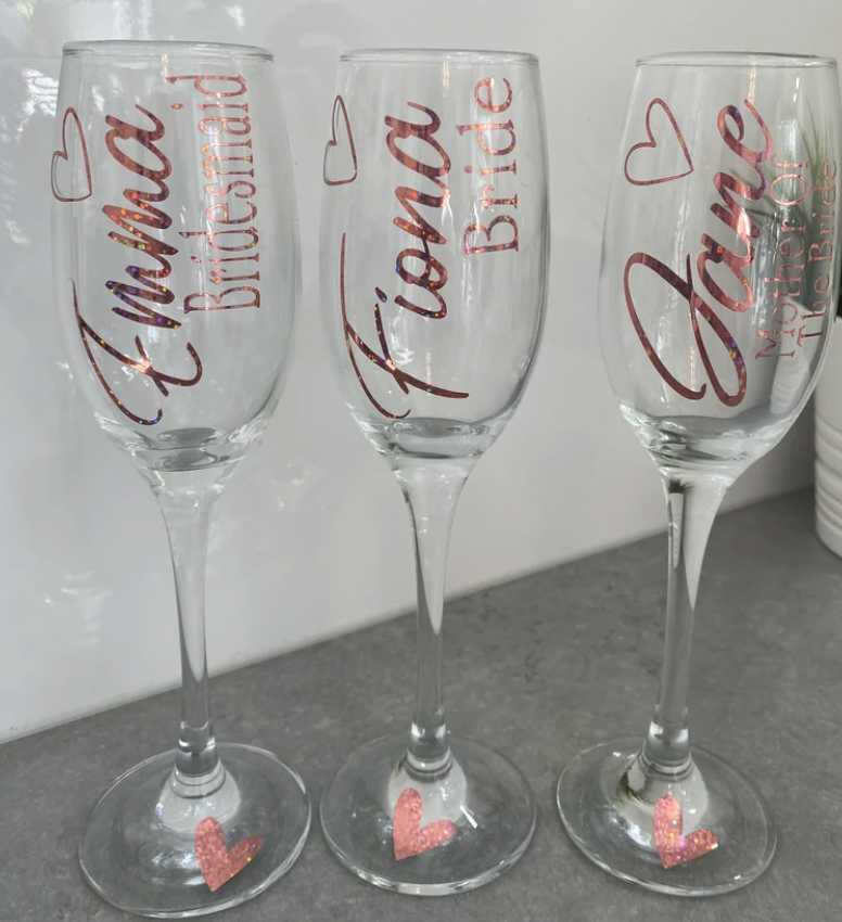 Bridal party outlet glasses