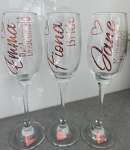 Load image into Gallery viewer, Bridal Party Champagne/Prosecco Flutes
