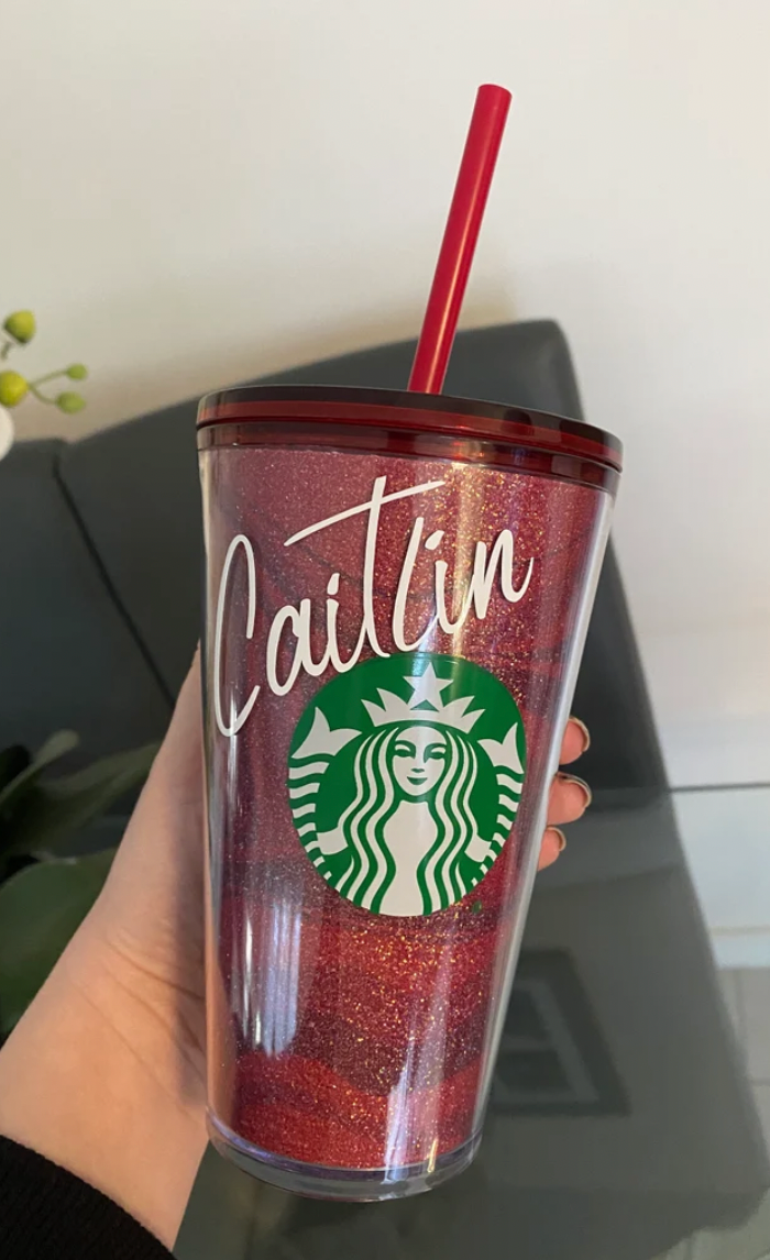 Starbucks deals glitter cup