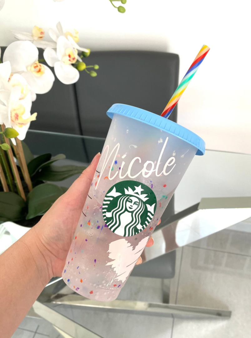 Starbucks Cold Cup - Colour Chaining Confetti