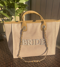 Load image into Gallery viewer, BRIDE/WIFEY Canvas Tote Bag - Ange
