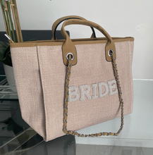 Load image into Gallery viewer, BRIDE/WIFEY Canvas Tote Bag - Ange
