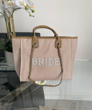 Load image into Gallery viewer, BRIDE/WIFEY Canvas Tote Bag - Ange
