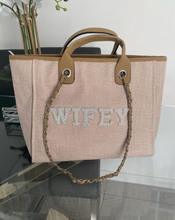 Load image into Gallery viewer, BRIDE/WIFEY Canvas Tote Bag - Ange
