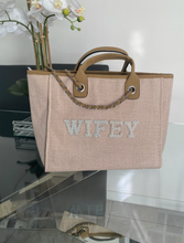 Load image into Gallery viewer, BRIDE/WIFEY Canvas Tote Bag - Ange
