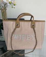 Load image into Gallery viewer, BRIDE/WIFEY Canvas Tote Bag - Ange
