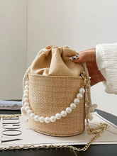 Load image into Gallery viewer, Personalised Bridal Pearl handbag - Ashley
