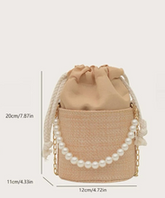 Load image into Gallery viewer, Personalised Bridal Pearl handbag - Ashley
