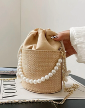 Load image into Gallery viewer, Personalised Bridal Pearl handbag - Ashley
