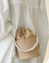 Load image into Gallery viewer, Personalised Bridal Pearl handbag - Ashley
