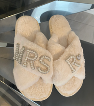 Load image into Gallery viewer, Personalised MRS Bridal Slippers
