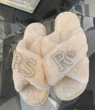 Load image into Gallery viewer, Personalised MRS Bridal Slippers
