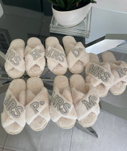 Load image into Gallery viewer, Personalised MRS Bridal Slippers
