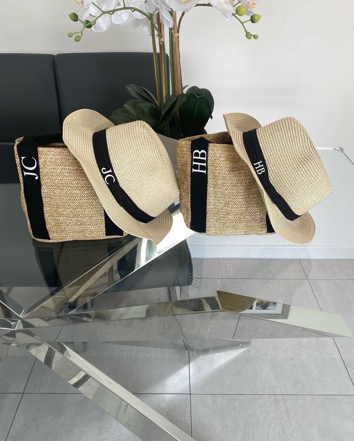 Personalised straw hats on sale